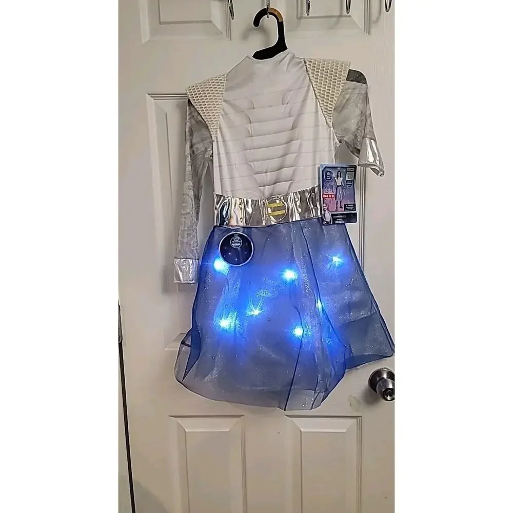 Zombies 3 Addison Costume Girls Small 4-6 Dress Halloween Disney Lights Up New
